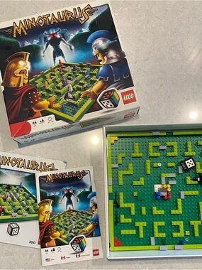 LEGO MINOTAURUS Green and Yellow Game Board Insert limited edition